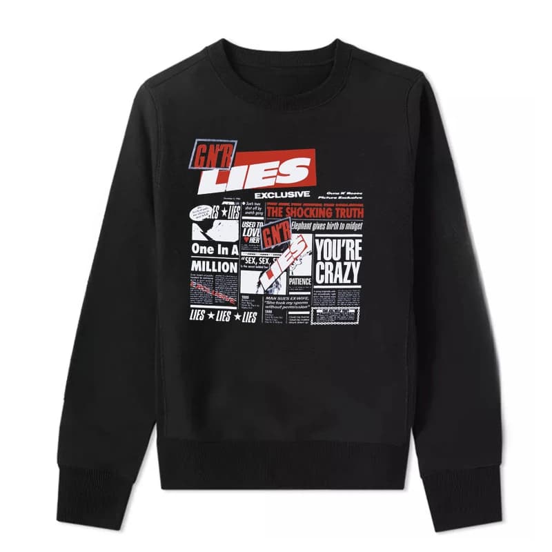 2026 New Guns N' Roses - Thick and Warm Long-Sleeved Round-neck Hoodie for Men and Women