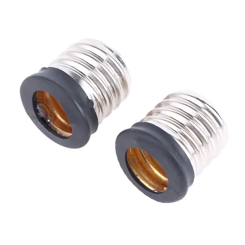 2 pieces from E17 to E12/E14 lampholder LED lighting converter base bulb screw adapter for LED head light saving halogen lamp