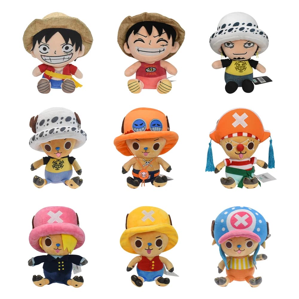 Monkey·D·Luffy Trafalgar D Water Law Tony Tony Chopper Rufy Peluche, Peluche Bambole Farcito Figura per Regalo per Bambini