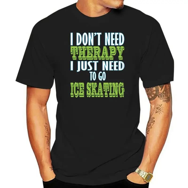 Customized Hand-Painted Ice Skating T-Shirt Men's Women's Fashionable Personalized Clothing DIY Design Service