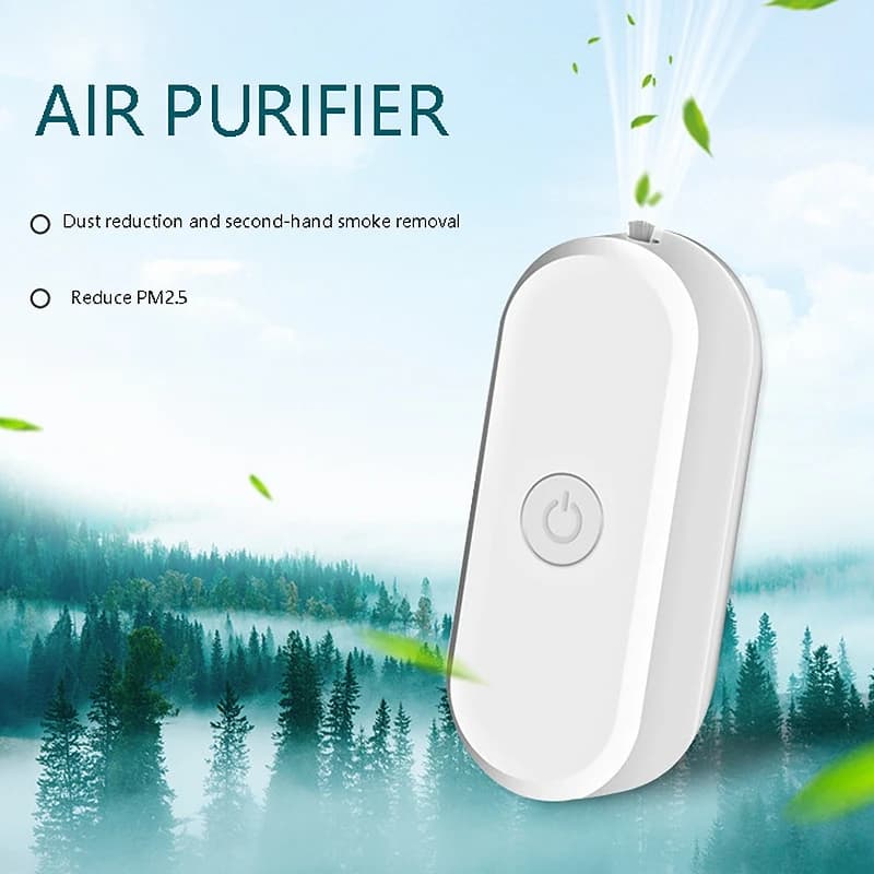 Purificatore d'aria da collo Aimee, elegante mini purificatore d'aria portatile personale con ioni negativi