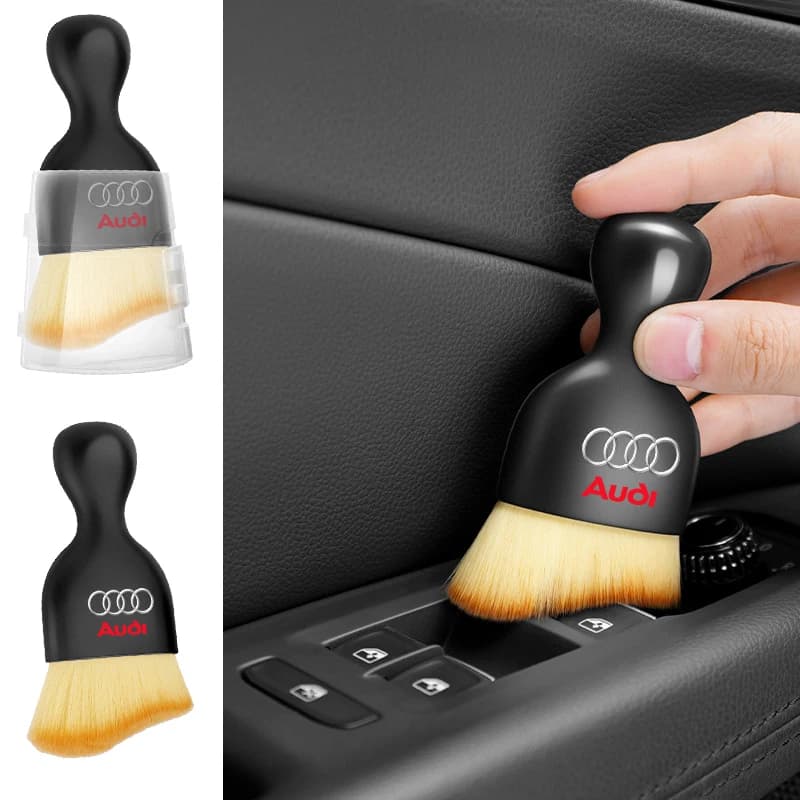 Car Styling Interior Cleaning Soft Brush Tool Dust Remover Accessories For Audi A3 A4 B8 B9 A6 C5 C6 Q7 A7 Q5 A5 A8 S RS
