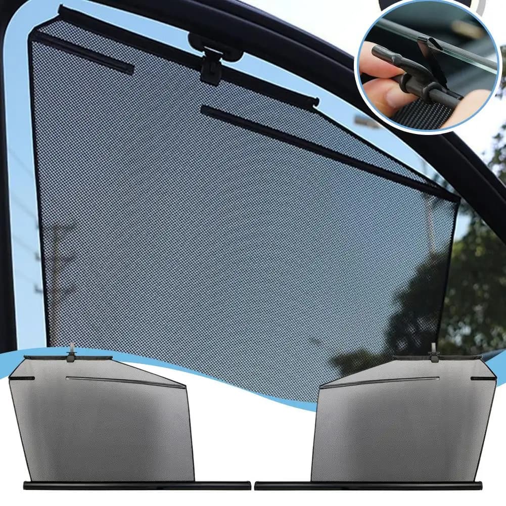 Tendina Retrattile per Finestrini Auto, Protezione UV, Parasole Universale, Isolamento Termico e Oscurante