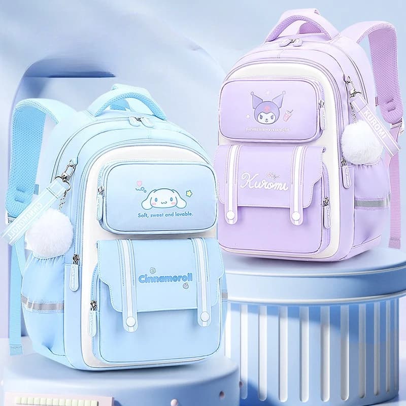 Zaino leggero alla moda per ragazze, nuovo zaino casual da scuola con cartoni animati per ragazze