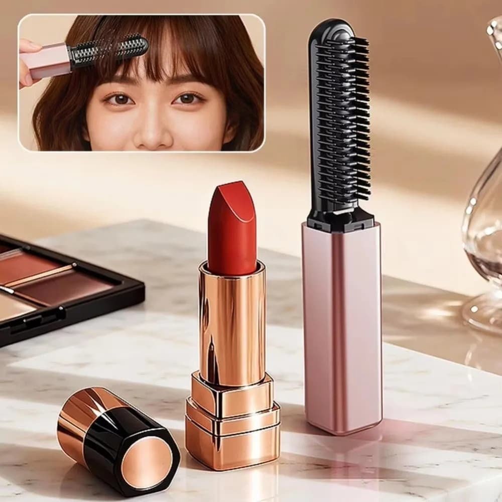 USB Charging Hair Straightening Comb Heated Design Lightweight USB Charging Brush Negative Ions Do Not Hurt Hair