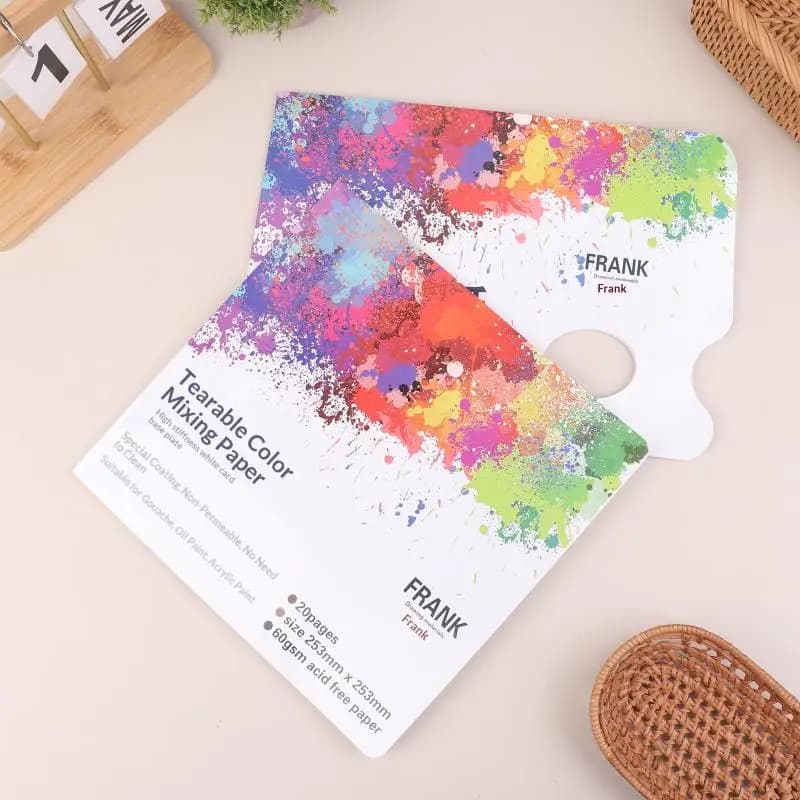 New Artist Disposable Tear-Off Palette Paper Paint Palette Plate For Artist Gouache Acrylic Oil Painting Watercolor Art Supplies