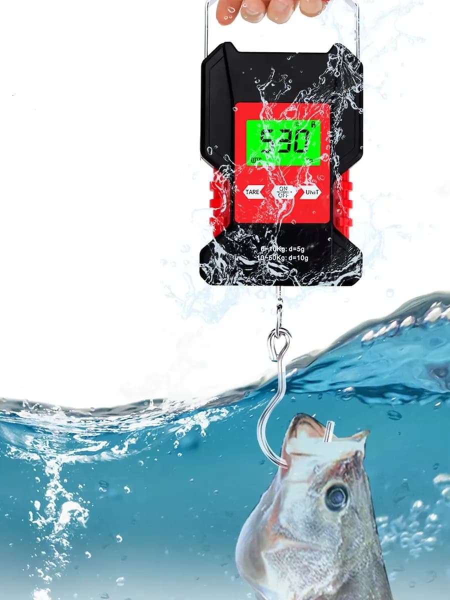 50kg/5g Display LCD Bilancia Digitale Appesa Mini Elettronica Pesca Bagagli Da Viaggio Balanca Bilancia Portatile Impermeabile