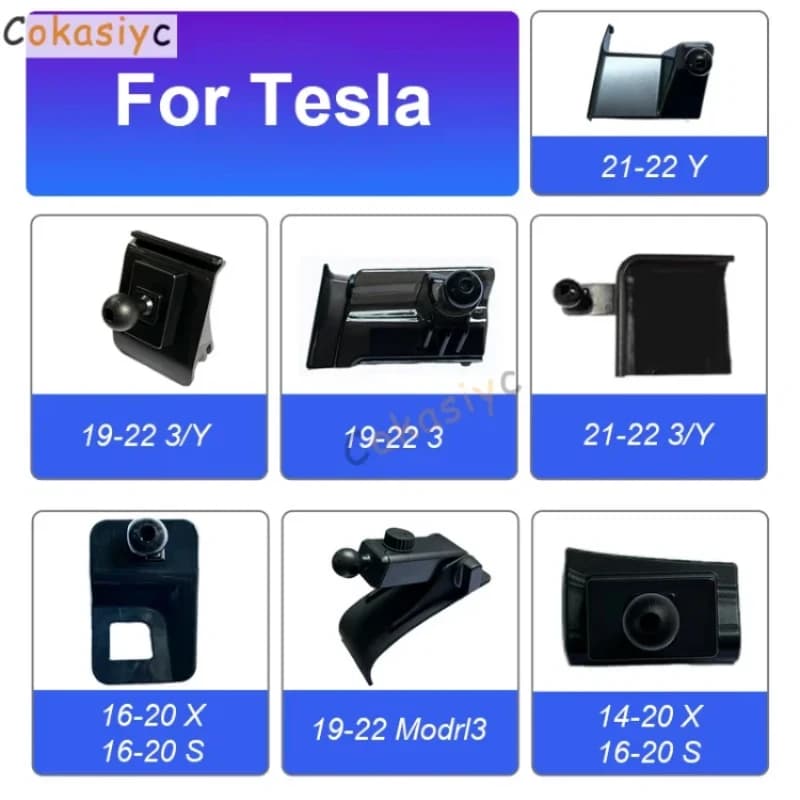 Car Phone Holder Supporting Fixed Bracket Air Outlet Base Accessories For Tesla Model 3 Y S X 2018 2019 2020 2021 2022 2023 2024