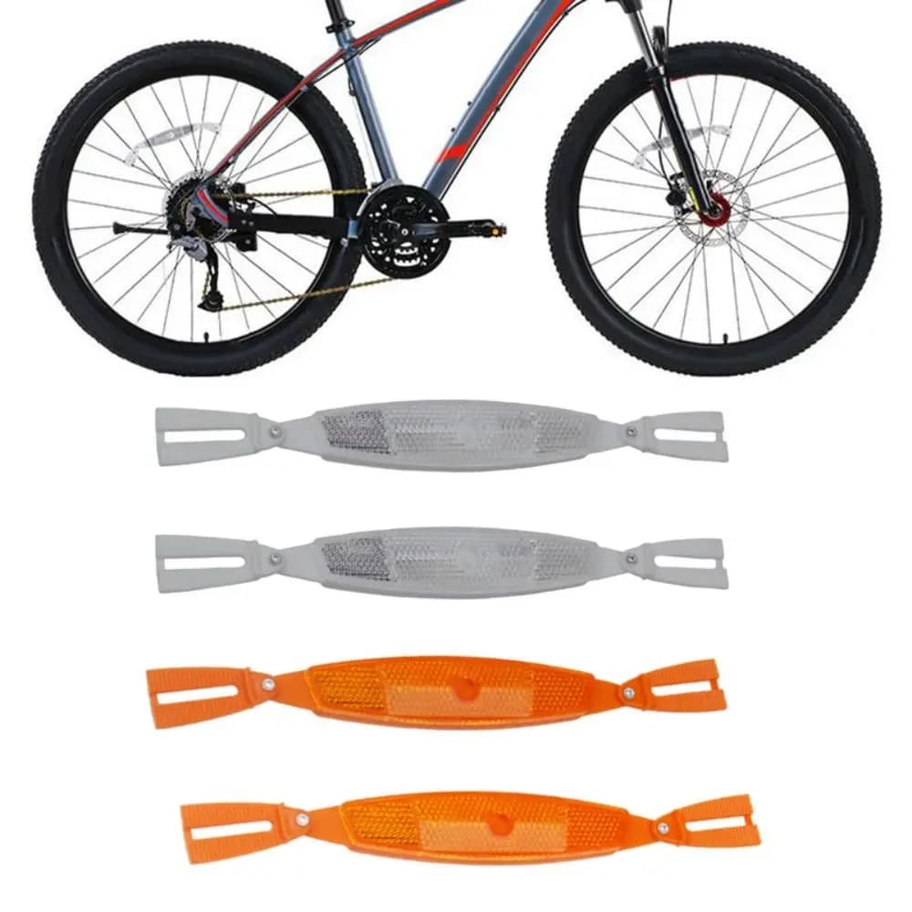 1 paio di catarifrangenti per raggi per bici in ABS Luce di sicurezza Accessori per biciclette Riflettori per ruote per bicicletta Riflettore per ciclismo di avvertimento