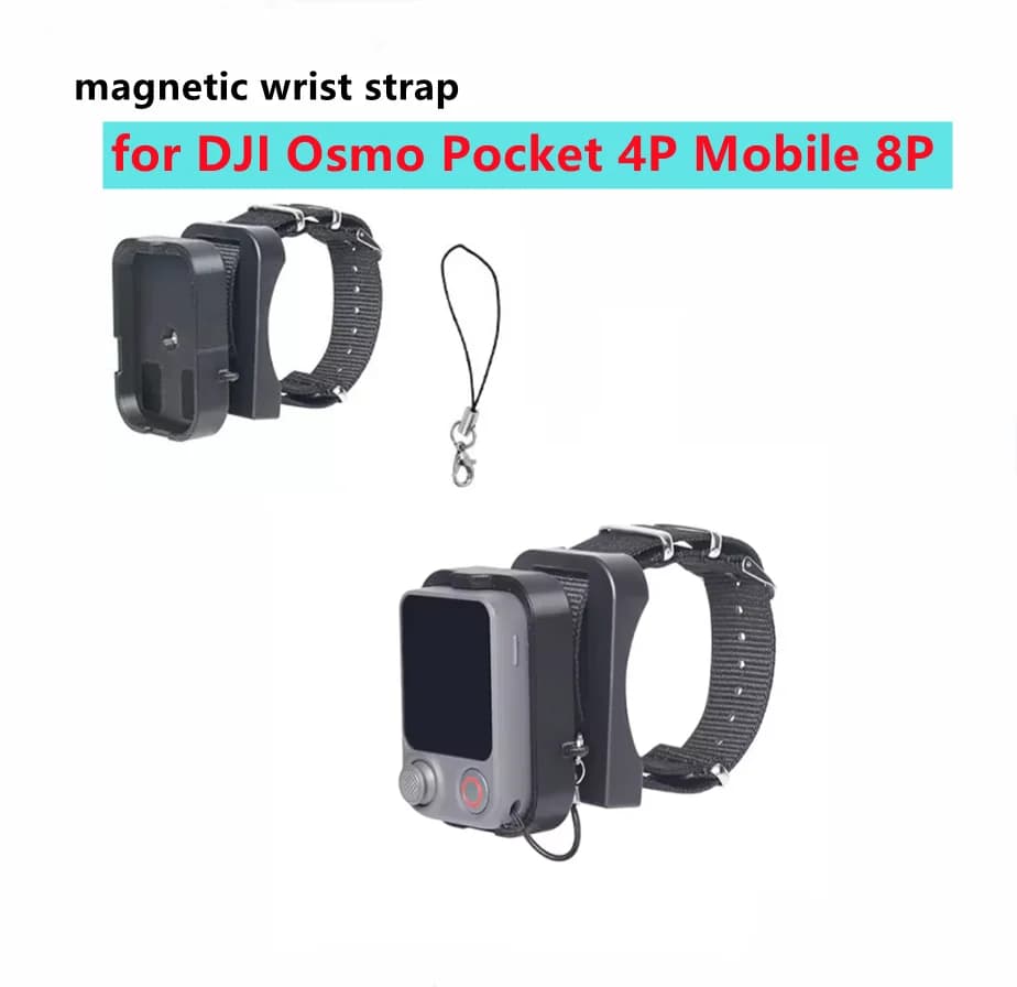 Adjustable Remote Control Holder for DJI Pocket 4 Pro/Mobile 8P Rotatable Quick-Release Magnetic Wrist Strap