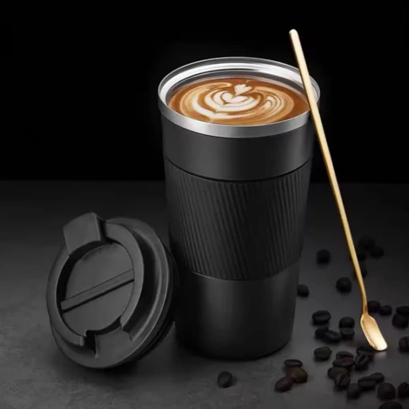 510ml/380m Tazze Thermos per caffè in acciaio inossidabile Vuoto Doppia parete Boccetta a prova di perdite Viaggio in auto Tazza termica per esterni Bottiglia d'acqua