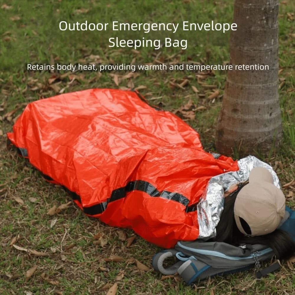 Waterproof Emergency Sleeping Bag Portable Reusable Survival Sleeping Bag Thermal Emergency Thermal Blanket Survival