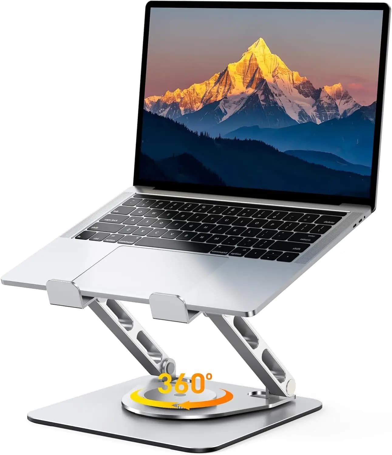 360 ° Supporto Girevole per Laptop, Altezza Regolabile Ergonomica per Notebook da 10-16 Pollici