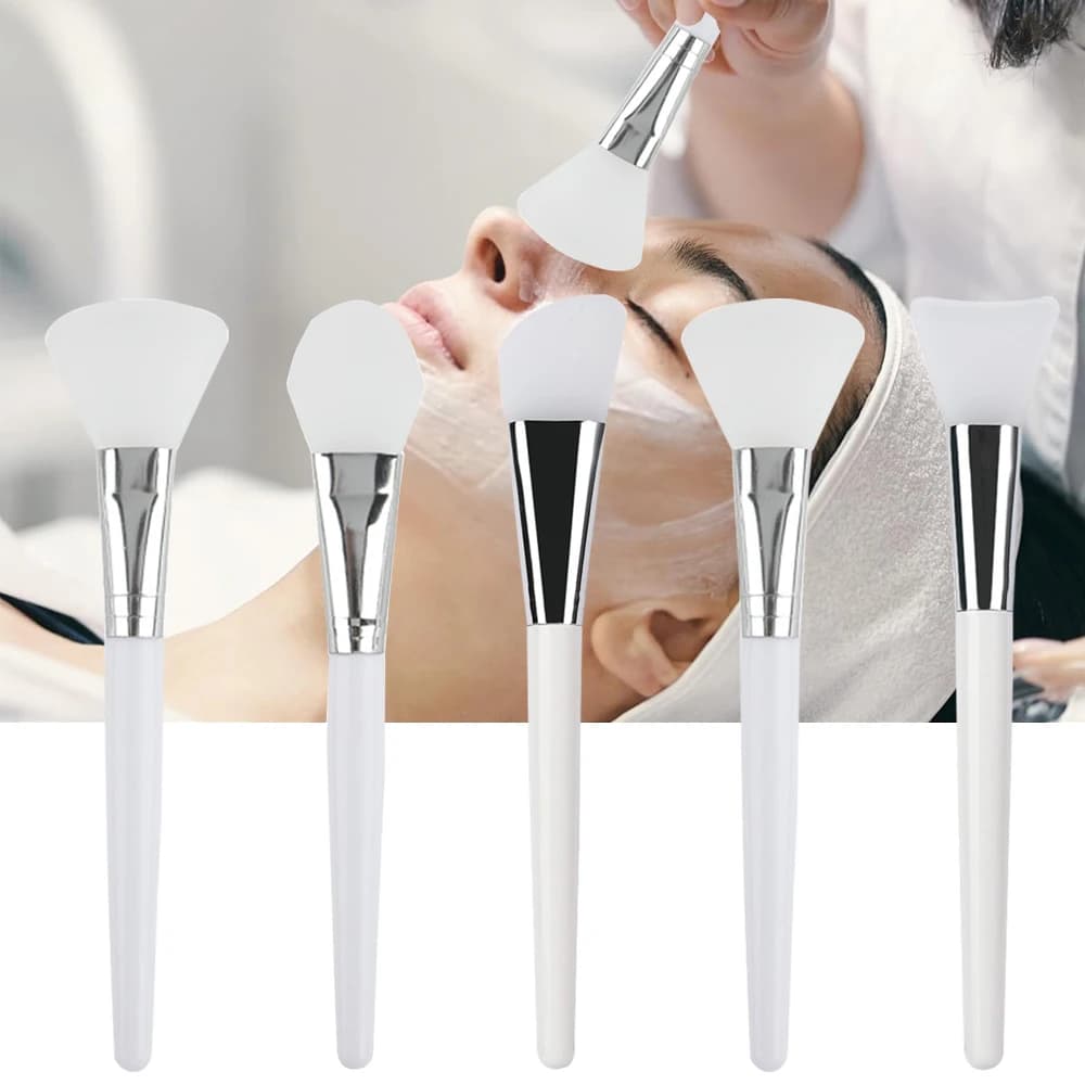 3/4PCS Silicone Mask For Face Brush Application Tool Silicone Soft For Face Fango Reusable Clay Mask Spatula Beauty Tools
