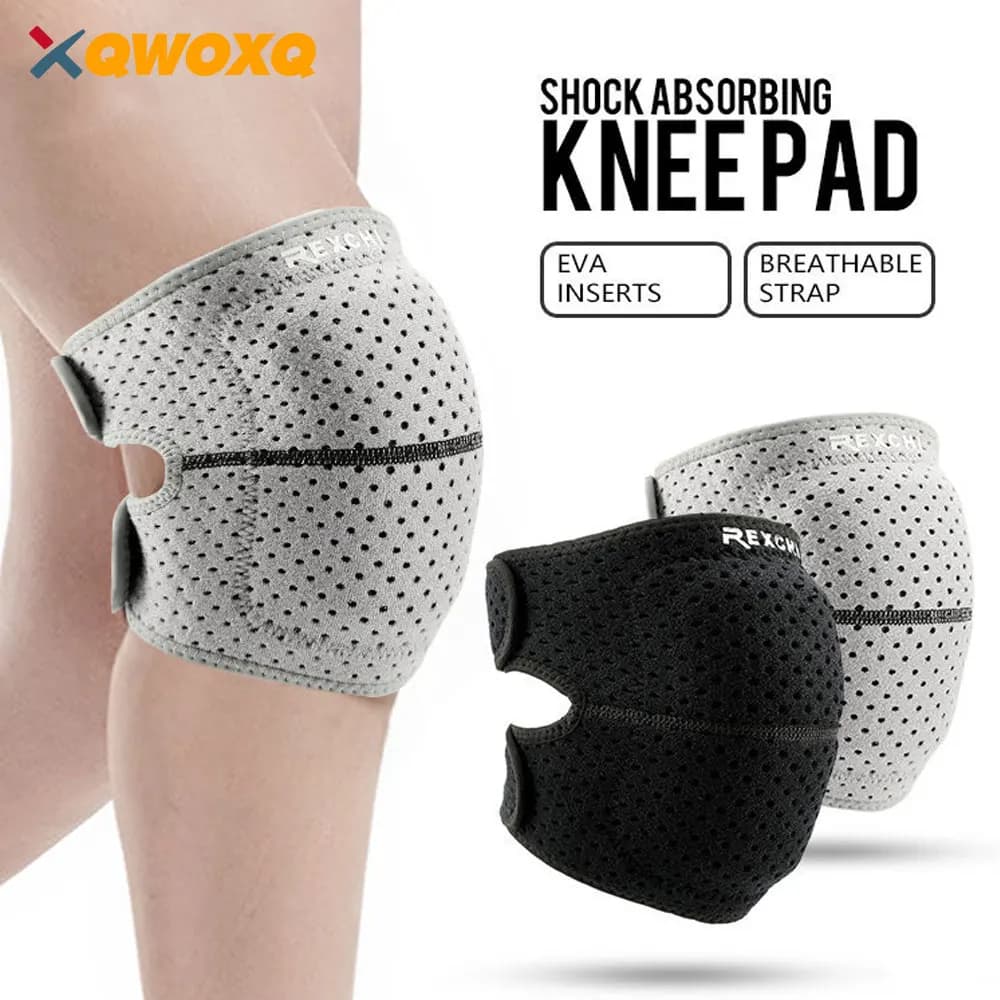 1 pz ginocchiera sportiva protettiva con ammortizzazione in EVA per uomini e donne ginocchiera da palestra tutore rotuleo supporto per basket pallavolo