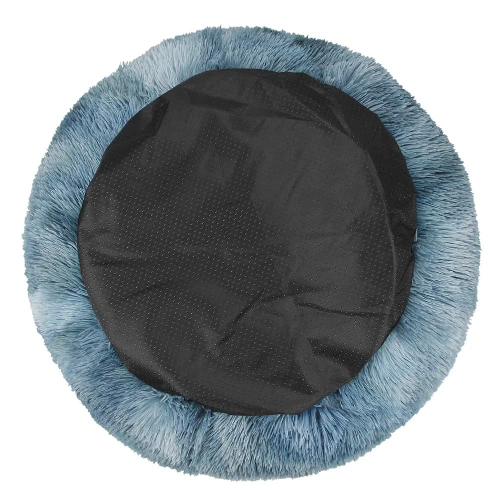 Cuccia per gatti cuccia per gatti peluche inverno caldo circondato lettiera per gatti tie dye cambiamento graduale colore lettiera per animali multicolore
