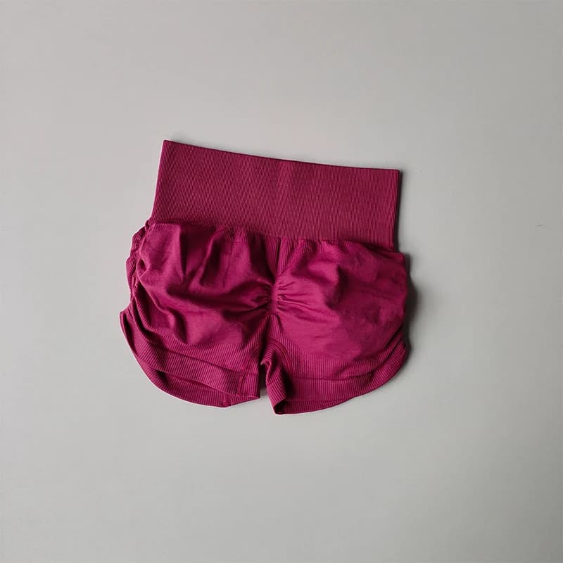 Pantaloncini da allenamento per il sollevamento del sedere da donna Pantaloncini da yoga attillati con cucitura interna da 3 pollici per il controllo della pancia a vita alta per il fitness in palestra