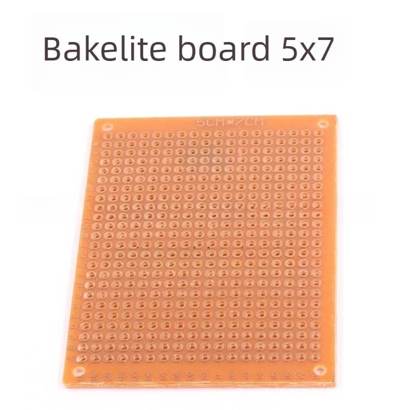 50 Pezzi Scheda Prototipo PCB Monofacciale 5x7cm in Bachelite Universale per Progetti Fai-da-Te Arduino 5x7 CM