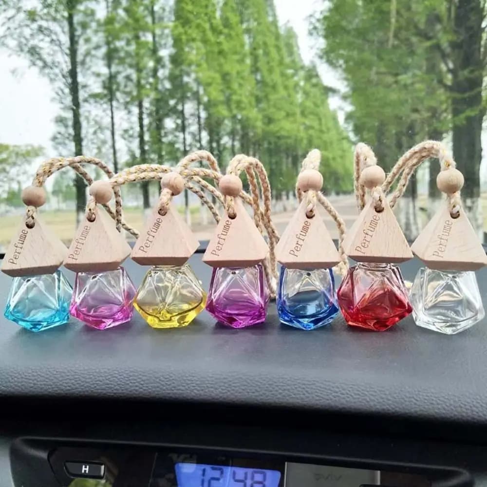 Mini Car Perfume Bottle Hanging 8ml Car Diffuser Bottle For Car Deodorant Home Boat Caravan Truck Decor