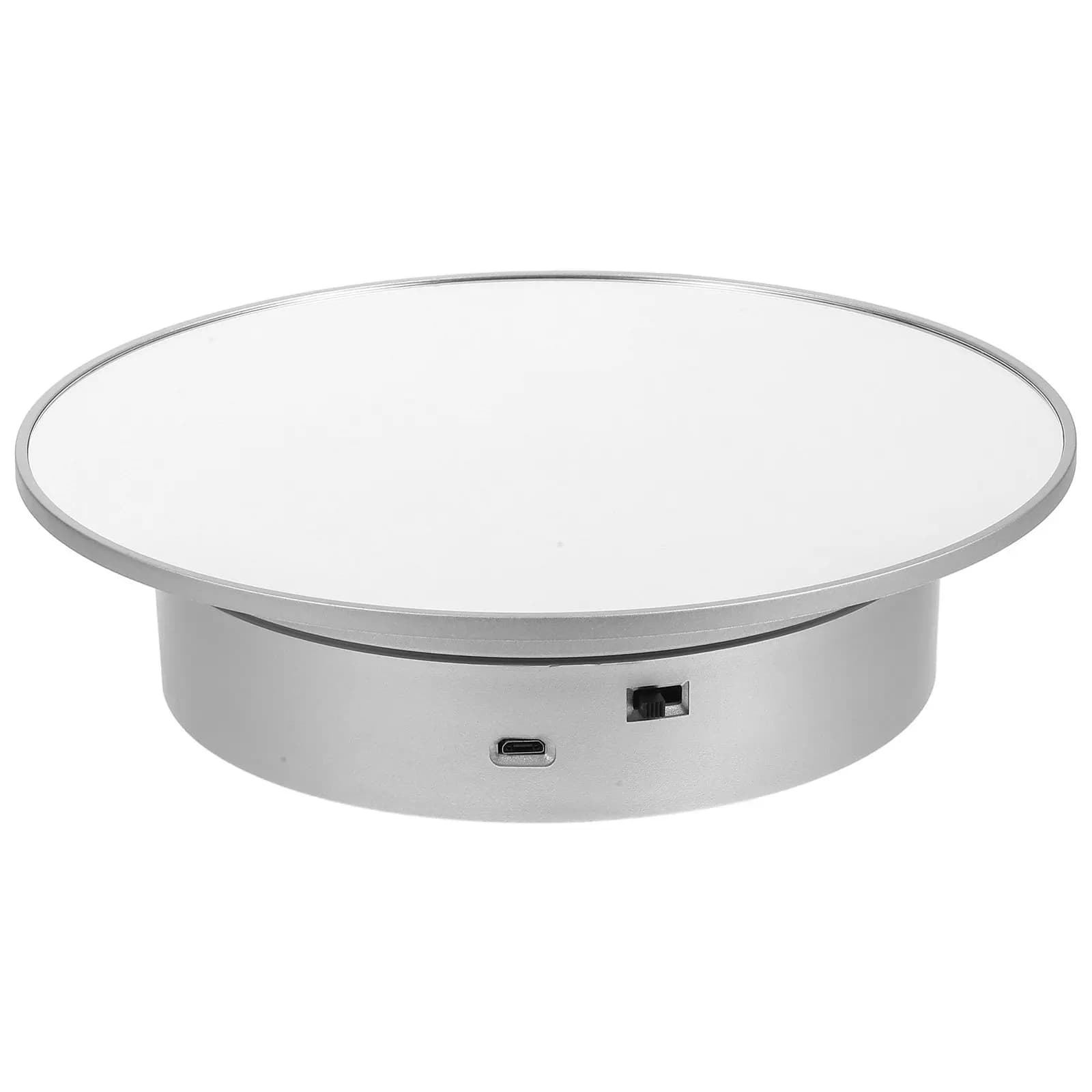 Rotating Display Stand Turntable for Jewelry Cosmetics Smartphones Live Streaming Video Shooting Smooth Silent 360 Degree