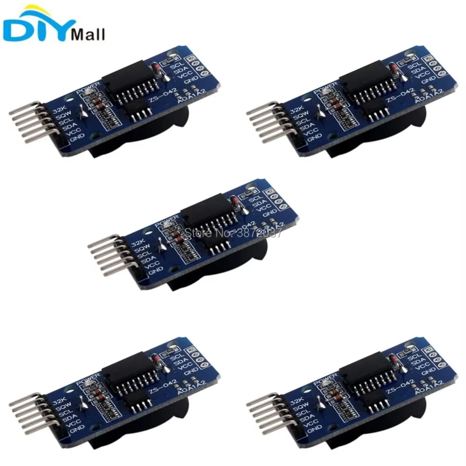 5 pcs/Lot Module RTC AT24C32 IIC Watch in Real Time without battery for Arduino