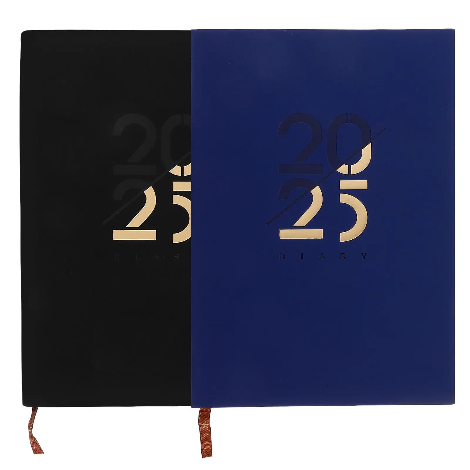 Set di 2 Agende 2025: Planner Annuale, Mensile, Settimanale e Giornaliero per Studio, Lavoro, Diario, Monitoraggio del Budget, Portatile per Casa e Ufficio