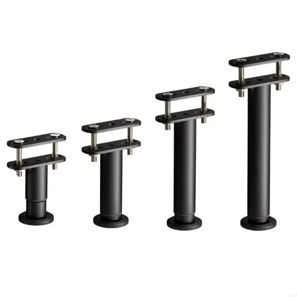Gambe di supporto per struttura letto regolabili Gambe di supporto per doghe nere resistenti Gambe di supporto Gambe per mobili in metallo portanti