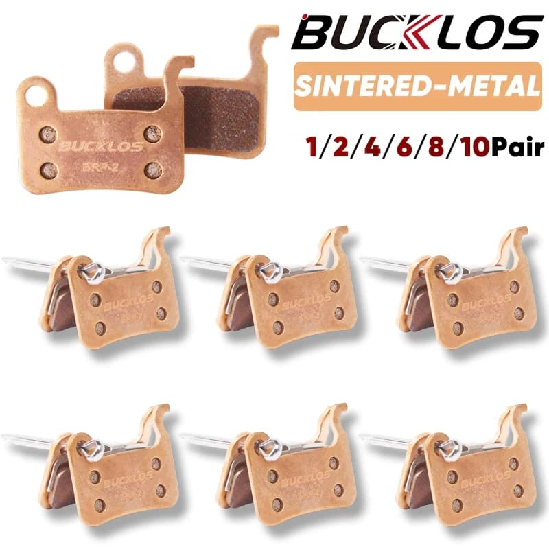 BUCKLOS pastiglie freno MTB in metallo sinterizzato per M06 M07 pastiglie freno a disco idraulico per bicicletta pastiglie freno per bici metalliche parte per Mountain Bike