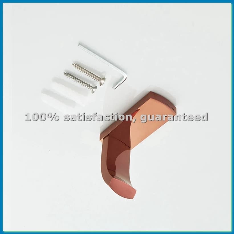 Bathroom towels hooks, 2 pieces, towels hooks and wall copper bathrobes, pink gold color, coat hooks in the bathroom and bedroom- AT 35