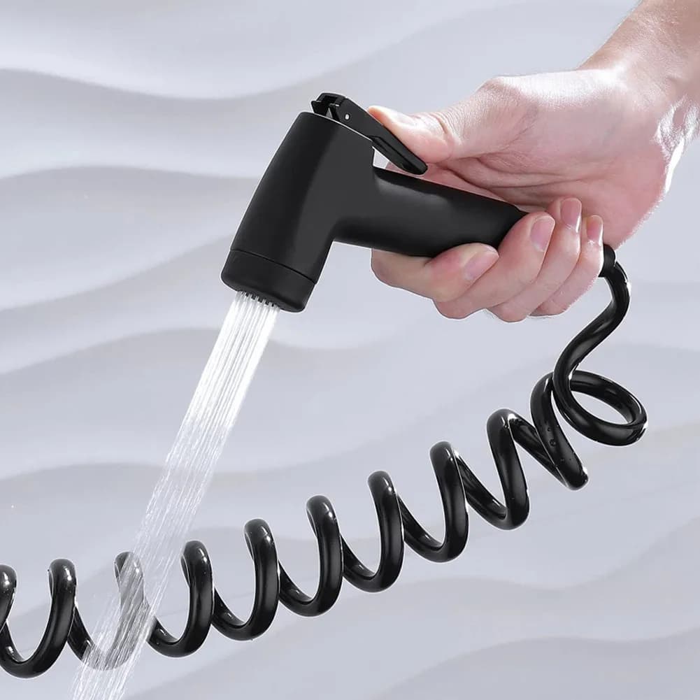 Rubinetti per Bidet wc giardino di casa apparecchio per il bagno soffione doccia tubo portatile Spray sanitario Shattaf Kit doccia ABS con supporto