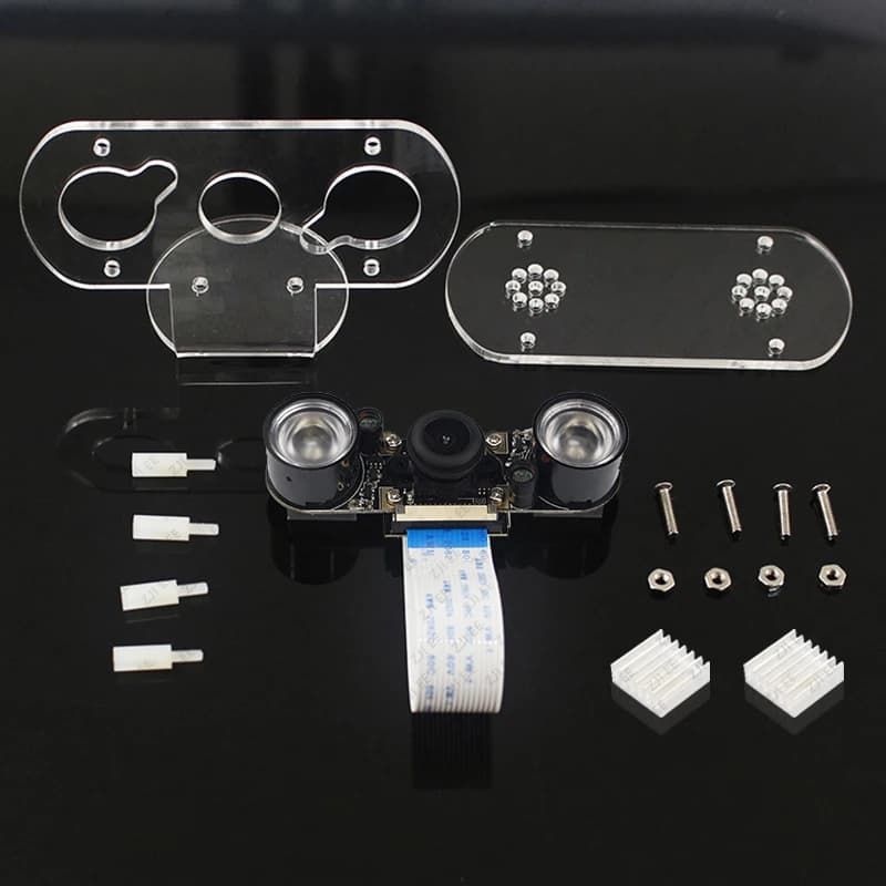 Raspberry Pi 4 Night Vision Camera 60 130 Degree 5MP OV5647 Webcam with 2 Infrared Light Camera for Raspberry Pi 4B 3B+ 3B Zero