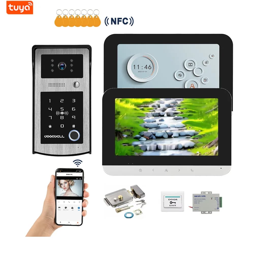 Tuya Smart WIFI Videocitofono in casa privata Videocitofono Campanello Telecamera Citofoni Sistema per la sicurezza domestica