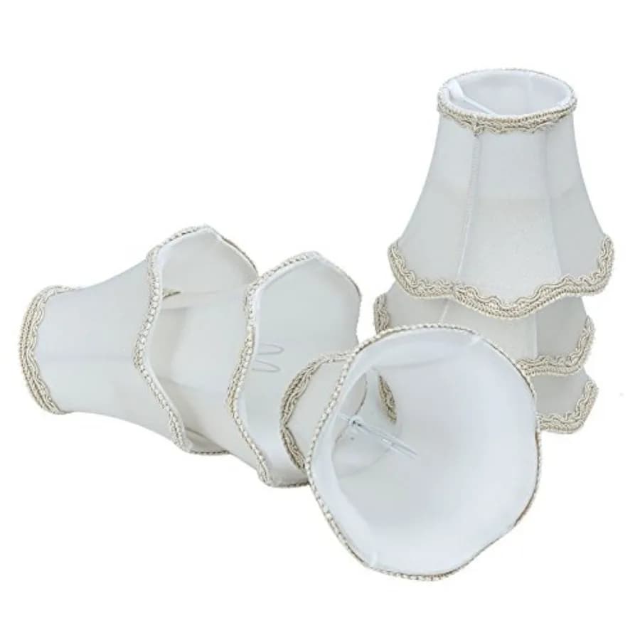 Lampada da parete moderna in stile europeo, lampadario a candela con paralume, set da 6 pezzi