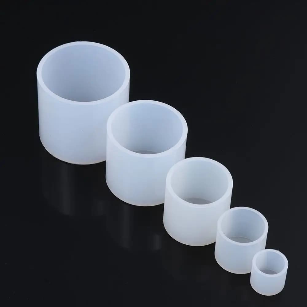 Stampo per candele in Silicone cilindrico 3D stampo per cera in Silicone fatto a mano fioriera per fiori strumento per la creazione di gioielli stampo epossidico stampo artigianale