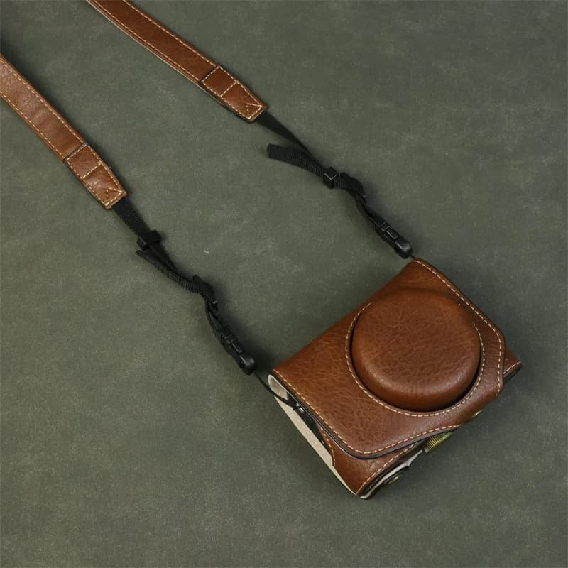 Per la custodia protettiva della fotocamera Canon PowerShot G7 X Mark II, custodia in pelle, custodia protettiva G7x3, custodia morbida