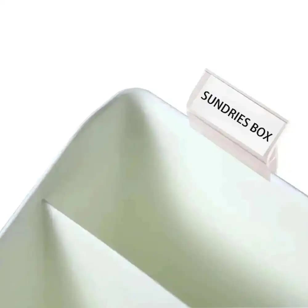 20 pezzi di topping porta cartellino del prezzo scatola di immagazzinaggio porta etichette in plastica trasparente clip per cartello