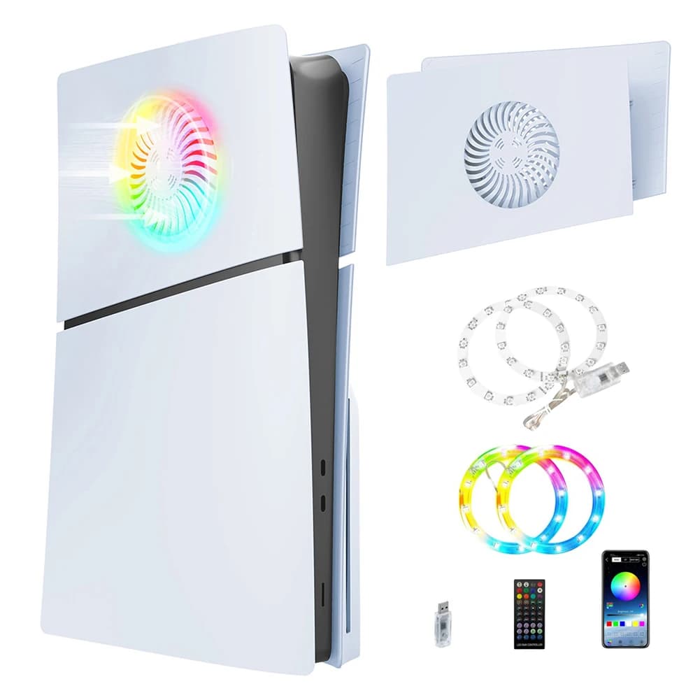 Cover protettiva per Console PS5 Slim Faceplates con sfiato di raffreddamento coperchio per piastre laterali con piastra frontale di ricambio superiore