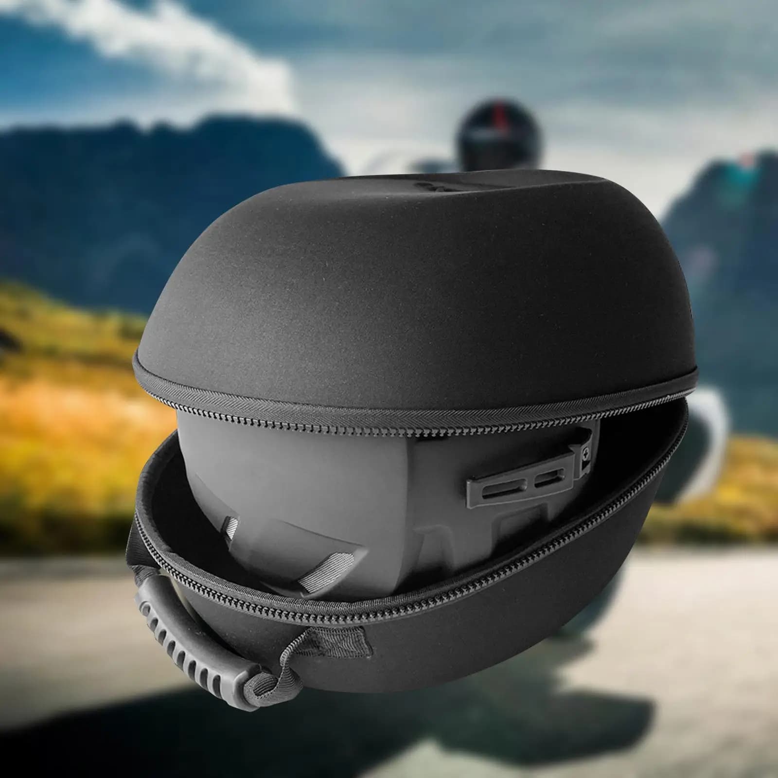 Helmet Bag Equestrian Hat Bag Fittings Carrying Case Water Resistant Motor Helmet with Bike Gym Handle