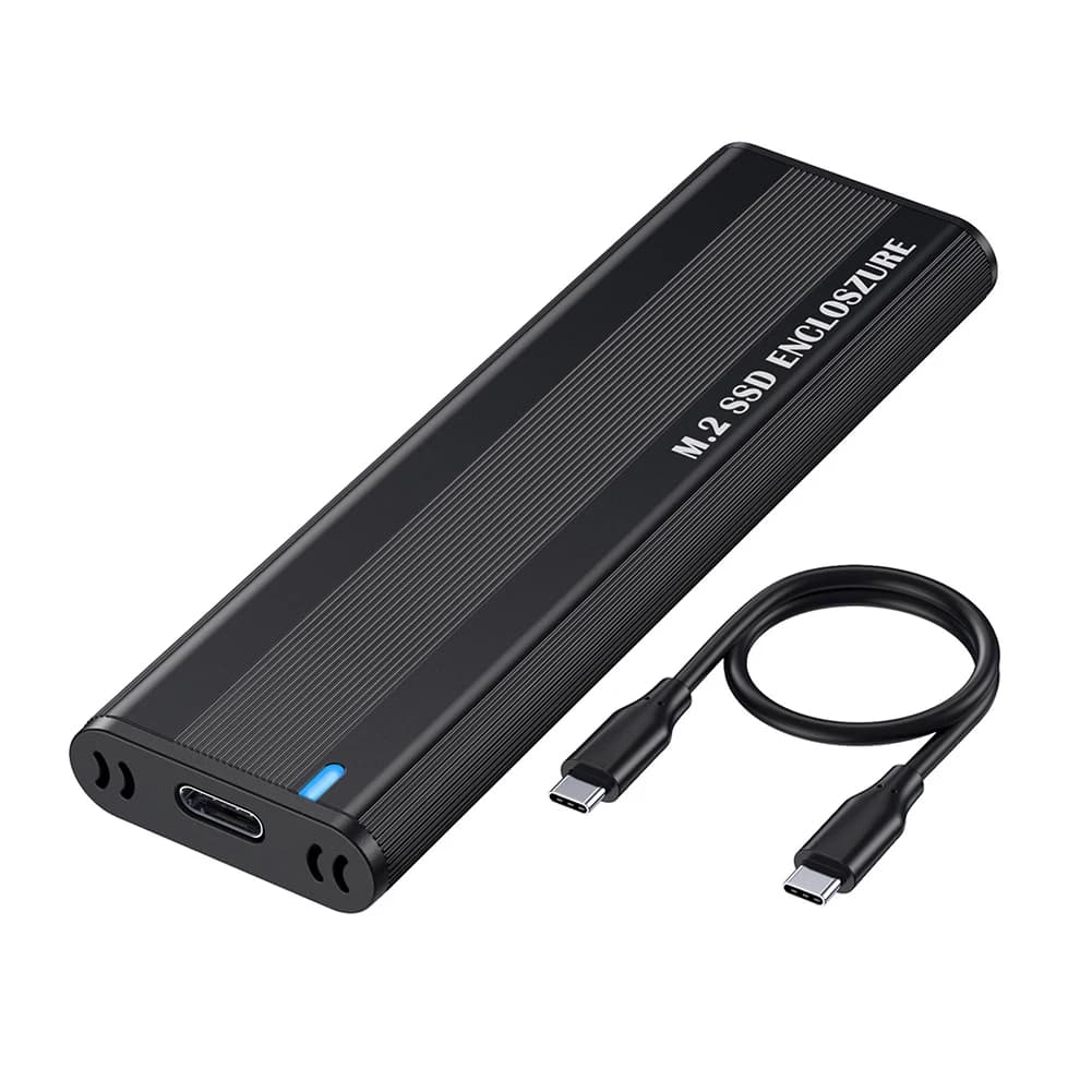 Custodia per disco rigido esterno Adattatore per custodia SSD M.2 NVMe da 10 Gbps gratuito per accessori per disco rigido