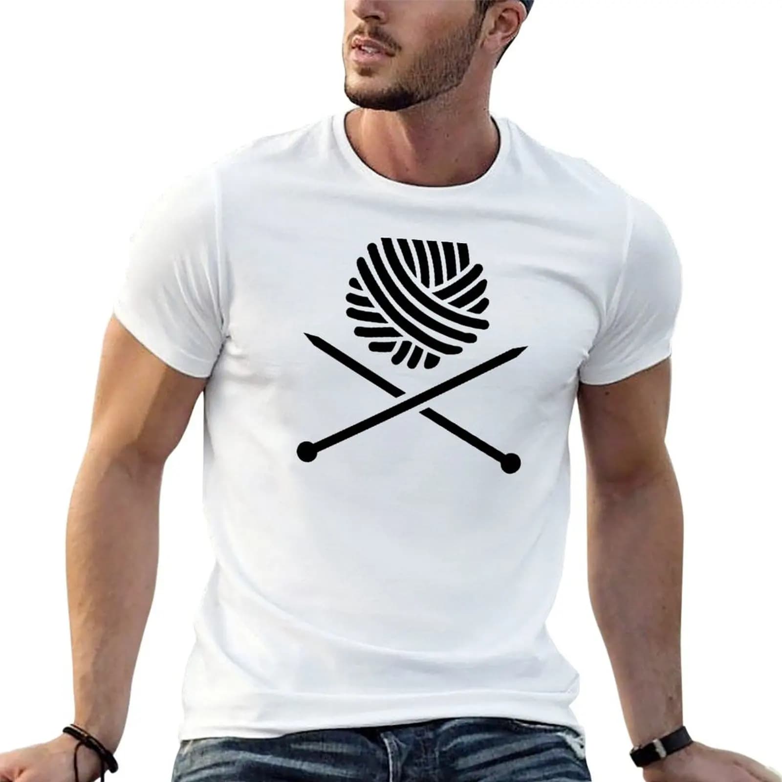 Knitting wool needles T-Shirt Running Performance Short Sleeve Tee