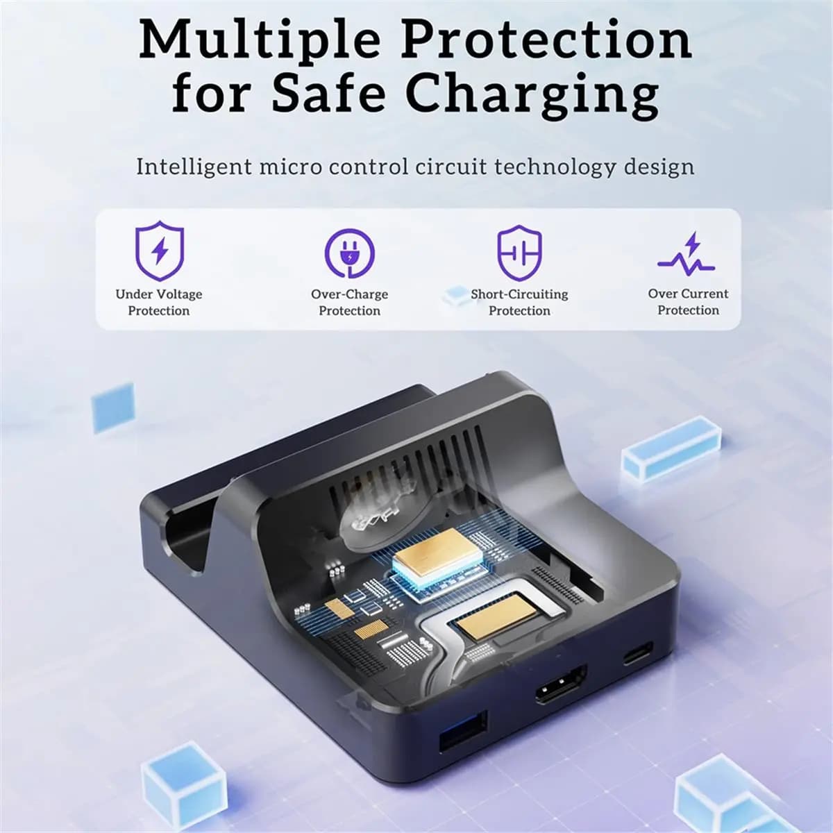 Ventola di Raffreddamento RGB (BAAY) per Docking Station Switch 2 con HDMI 4K@60Hz, Porte USB 3.0 per Accessori di Gioco Switch 2