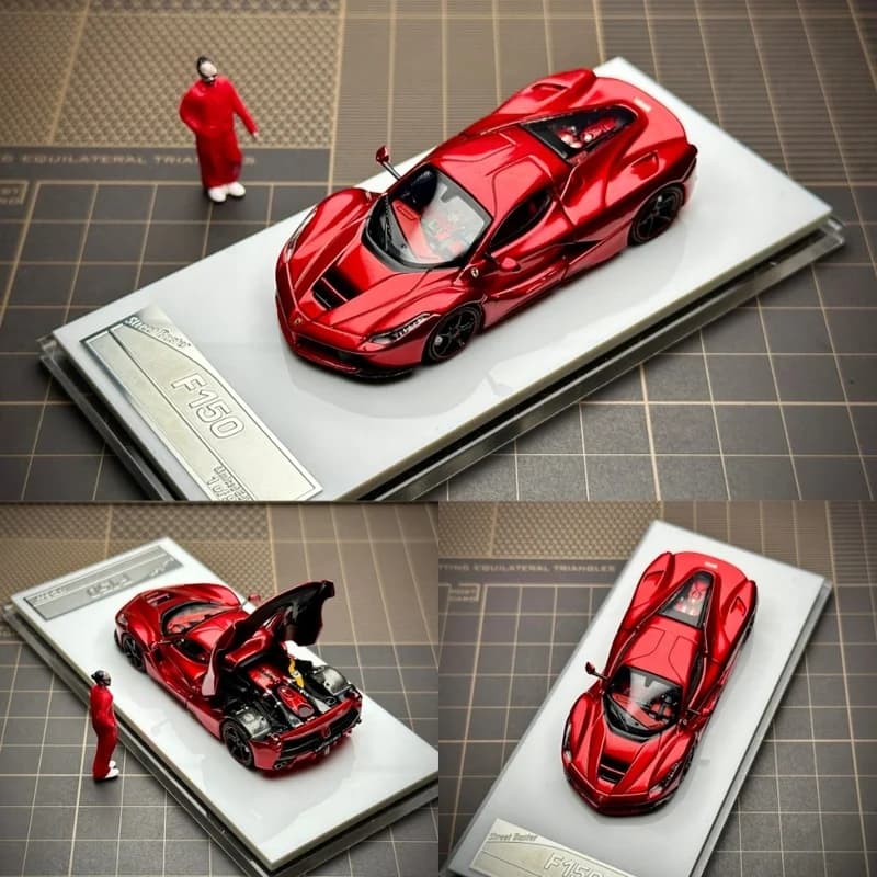 Street Buster 1/64 Ferrari LaFerrari F150 Lewis Hamilton 's personal car Diecast Car Model Alloy Simulation Collection Toy Gift