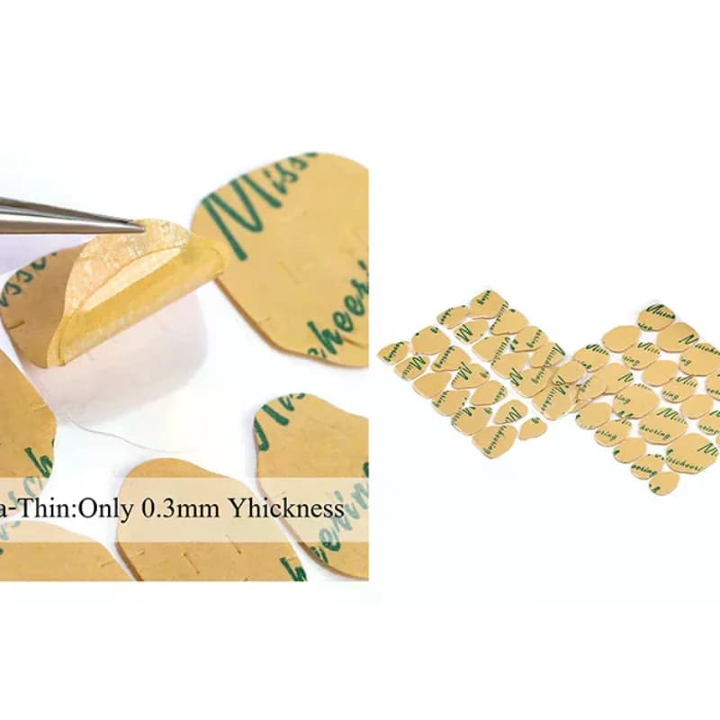 240 Pezzi di Nastro Adesivo Impermeabile a Doppia Faccia per Unghie Finte, Colla per Nail Art, Adesivi per Manicure Acrilica e Gel, Strumenti per Makeup