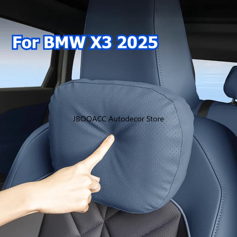 Per BMW X3 2025 Poggiatesta per auto Cuscini per il collo Cuscini per la vita Supporto per cuscino per il collo Set di cuscini lombari Decorazione per interni vegani per auto