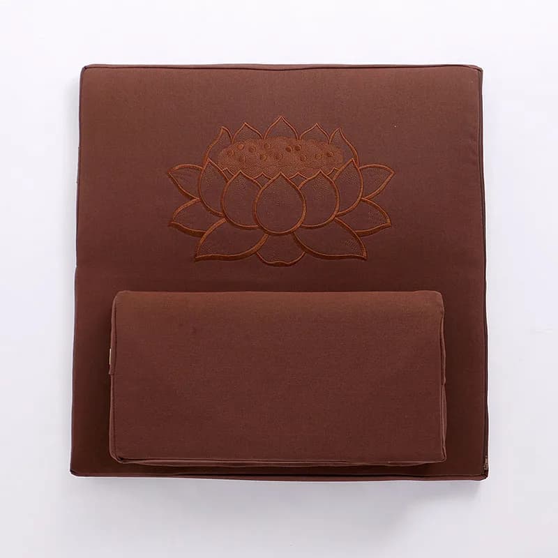 Square 60/70/80cm Japanese Zafu Floor Cushion Lotus Meditation Deluxe Zafu & Zabuton 2 Piece Set - Yoga/Meditation Cushions