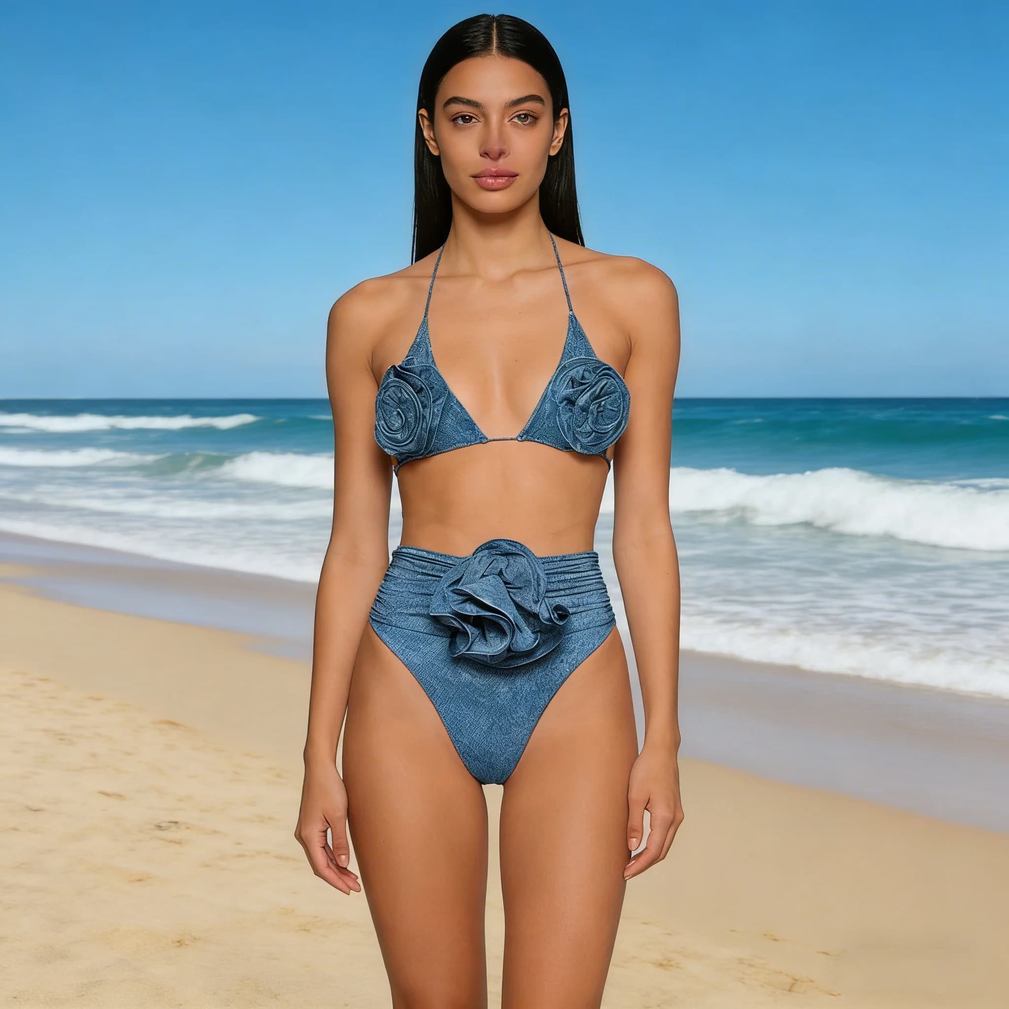 Costume da bagno donna bikini floreale sexy in 3 pezzi 2026 Nuovo costume da bagno brasiliano con costume da bagno coprente Beachwear Biquini femminile