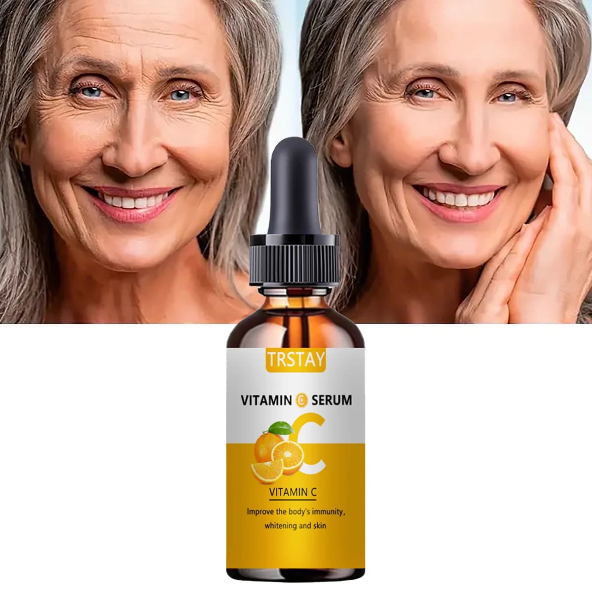 Serum to vitamin C hyaluronic acid facial essence serum anti-wrinkles complexion radiant moisturize skin care brightening skin care