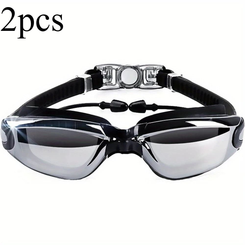 2pcs Specialized swimming goggles for sports, adult high-definition men's and women's small-frame swimming glasses