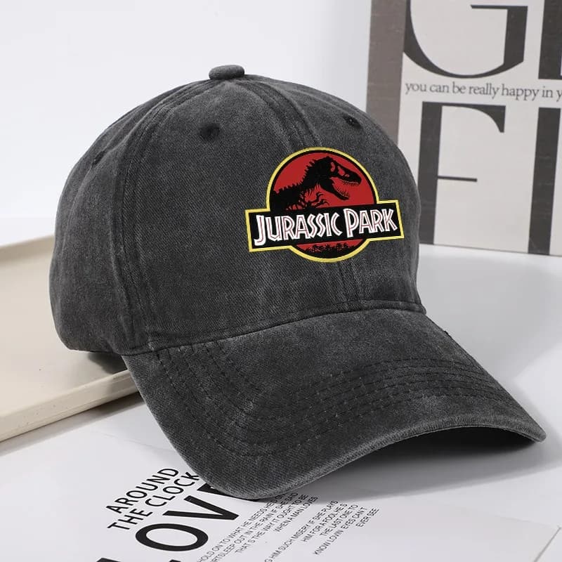 Cappello da Baseball Jurassic World con Stampa a Tema Cinematografico, Cappello da Sole Unisex, Cappello Estivo Regolabile con Dinosauri, Regalo per Feste