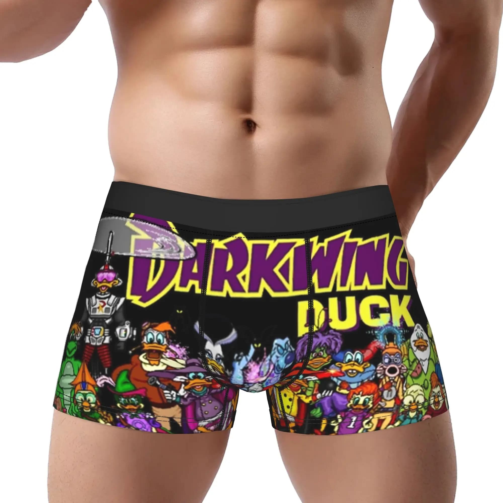 1 pezzo Rooftop Perch Darkwing Duck Underpants Mutande traspiranti Mutande da uomo Pantaloncini stampati